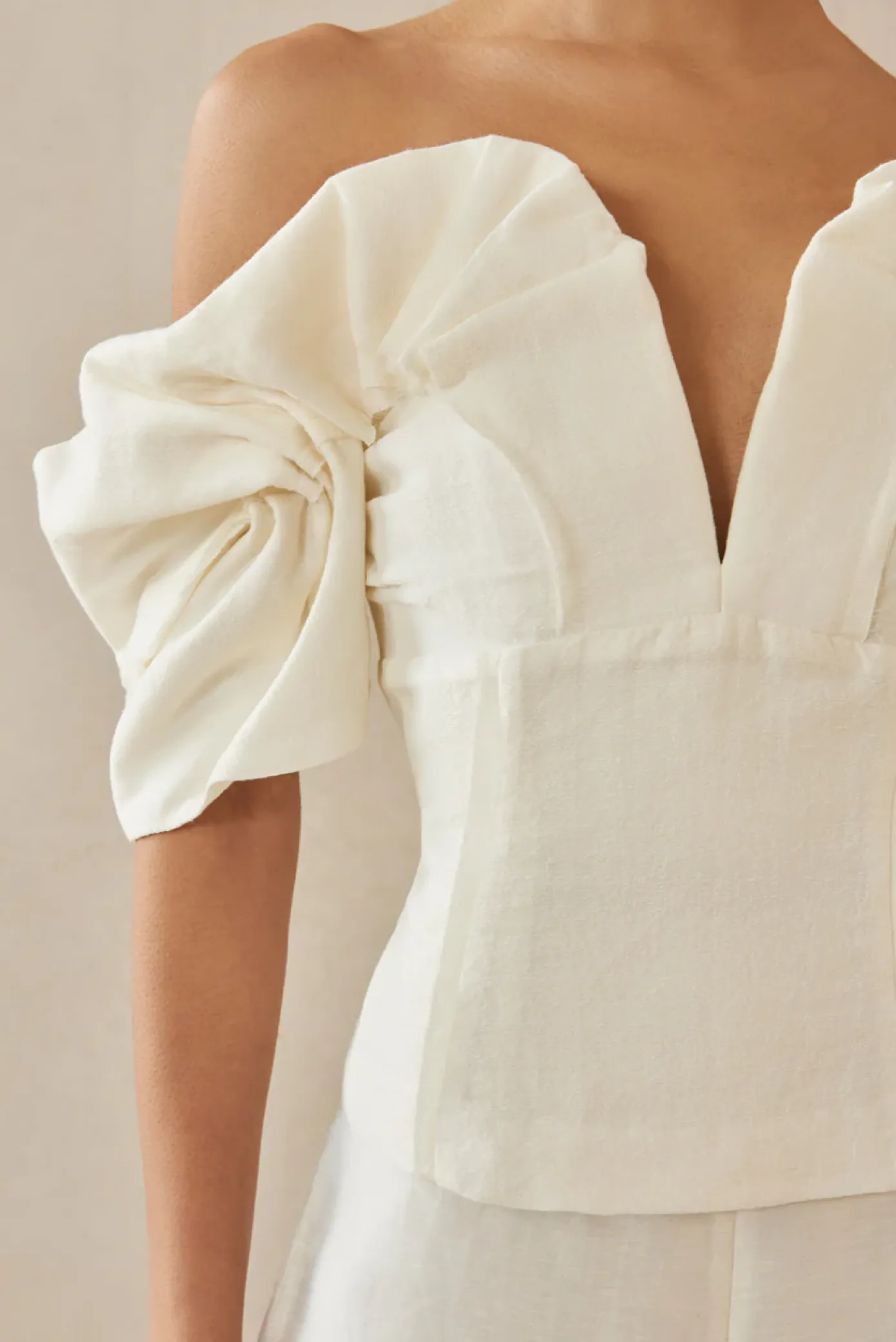 Cult Gaia Tops>ABBY TOP - Off White