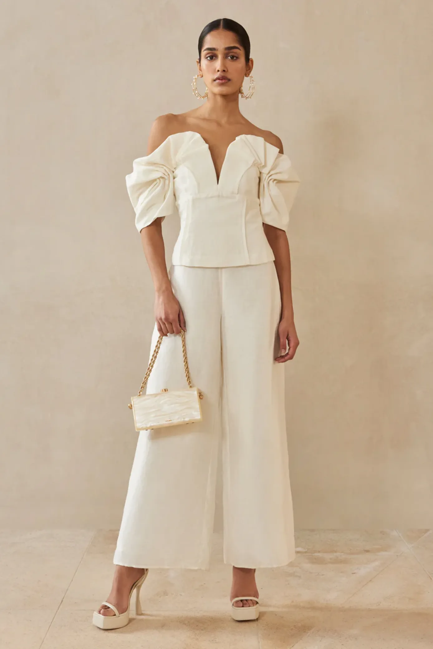 Cult Gaia Tops>ABBY TOP - Off White