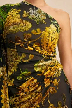 Cult Gaia Gowns|Dresses>ADIRA GOWN - Green Multi