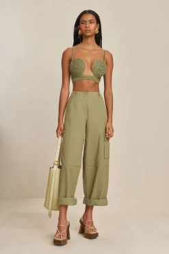 Cult Gaia Bottoms>ADRIE PANT - Tea