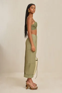 Cult Gaia Bottoms>ADRIE PANT - Tea