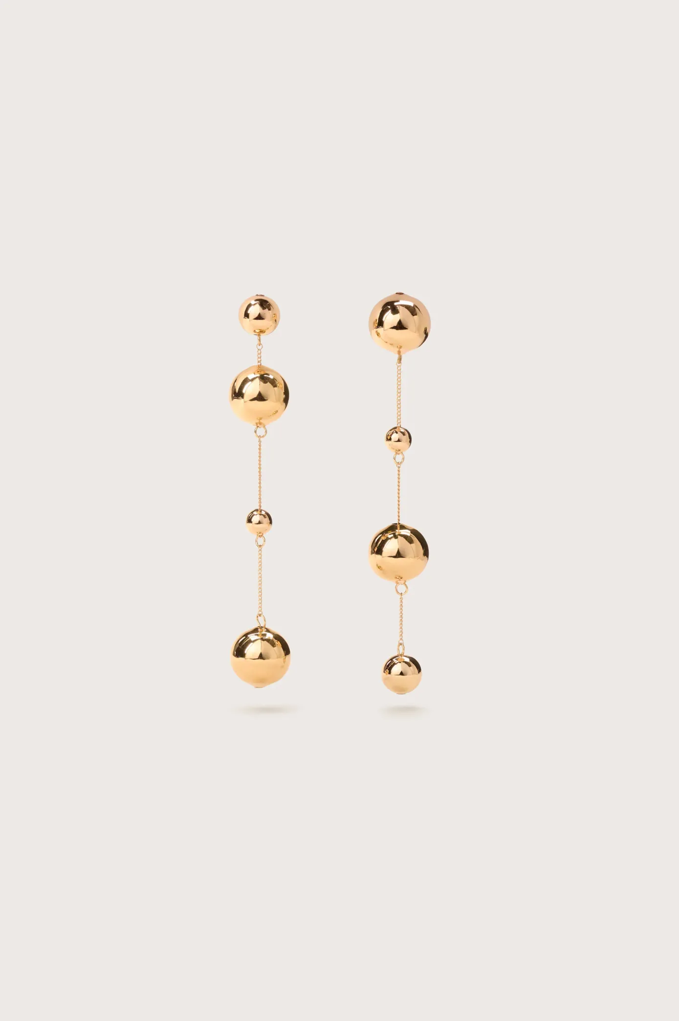 Cult Gaia Earrings|Jewelry>ADRIENNE EARRING - Shiny Brass