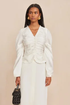 Cult Gaia Tops>ADRINA TOP - Off White