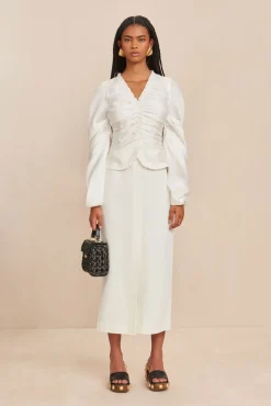 Cult Gaia Tops>ADRINA TOP - Off White