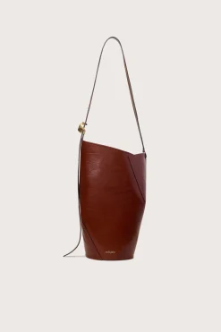 Cult Gaia Shoulder Bags>ALDARI SHOULDER BAG - Mahogany