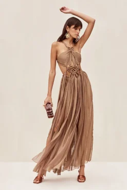 Cult Gaia Gowns|Dresses>ALEXA GOWN - Gold
