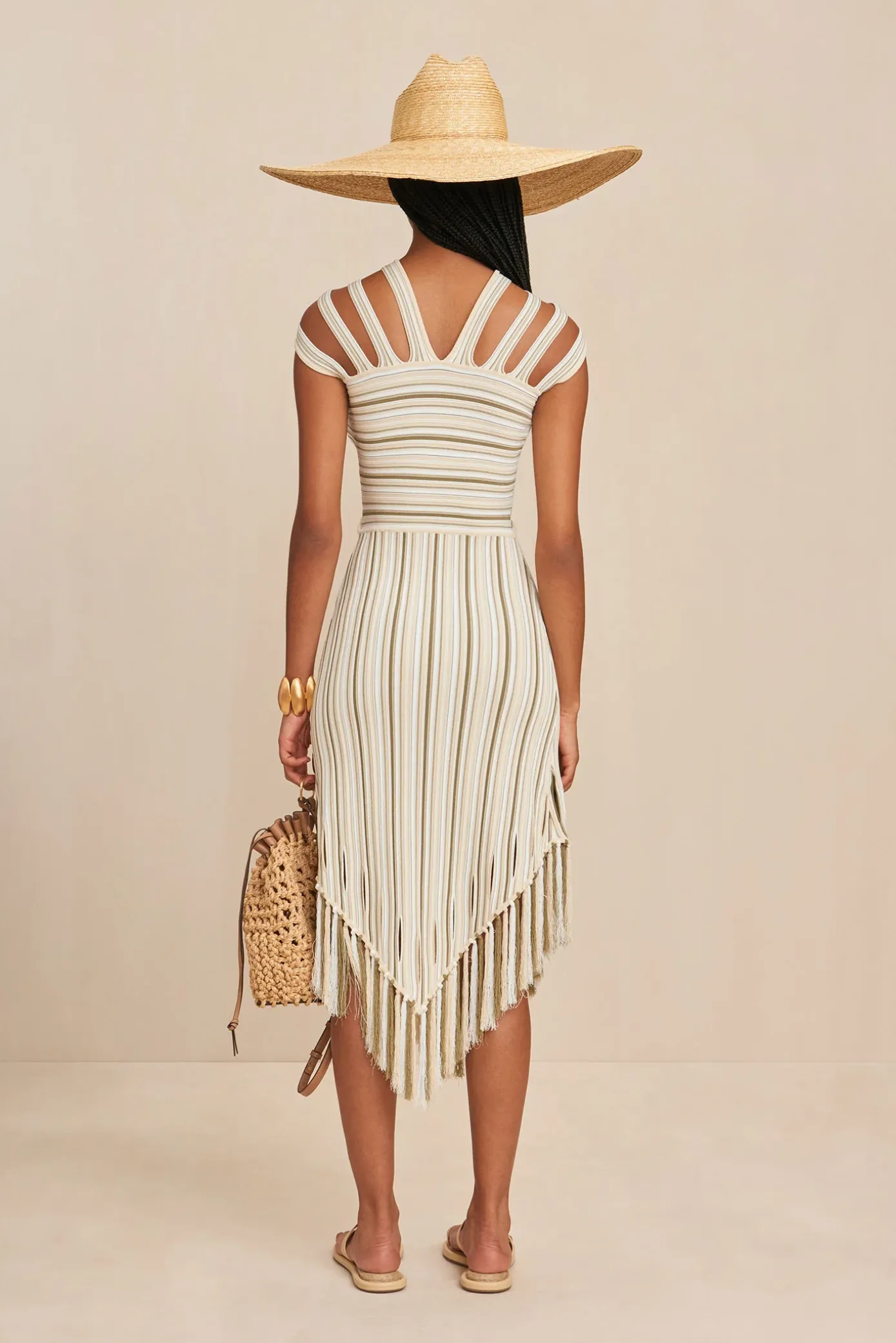 Cult Gaia Knits|Dresses>ALICA KNIT DRESS - Beach Combo