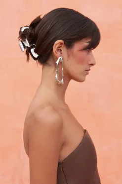 Cult Gaia Accessories>ALMA CLAW CLIP - Antique Silver