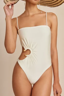 Cult Gaia One Pieces>ALTA ONE PIECE - OFF WHITE