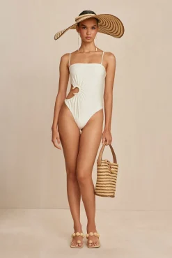 Cult Gaia One Pieces>ALTA ONE PIECE - OFF WHITE