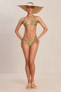 Cult Gaia Bikinis>AMARIS BIKINI BOTTOM - Tea