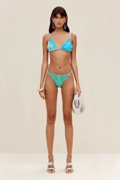 Cult Gaia Bikinis>ANAIT BIKINI BOTTOM - Landscape Print