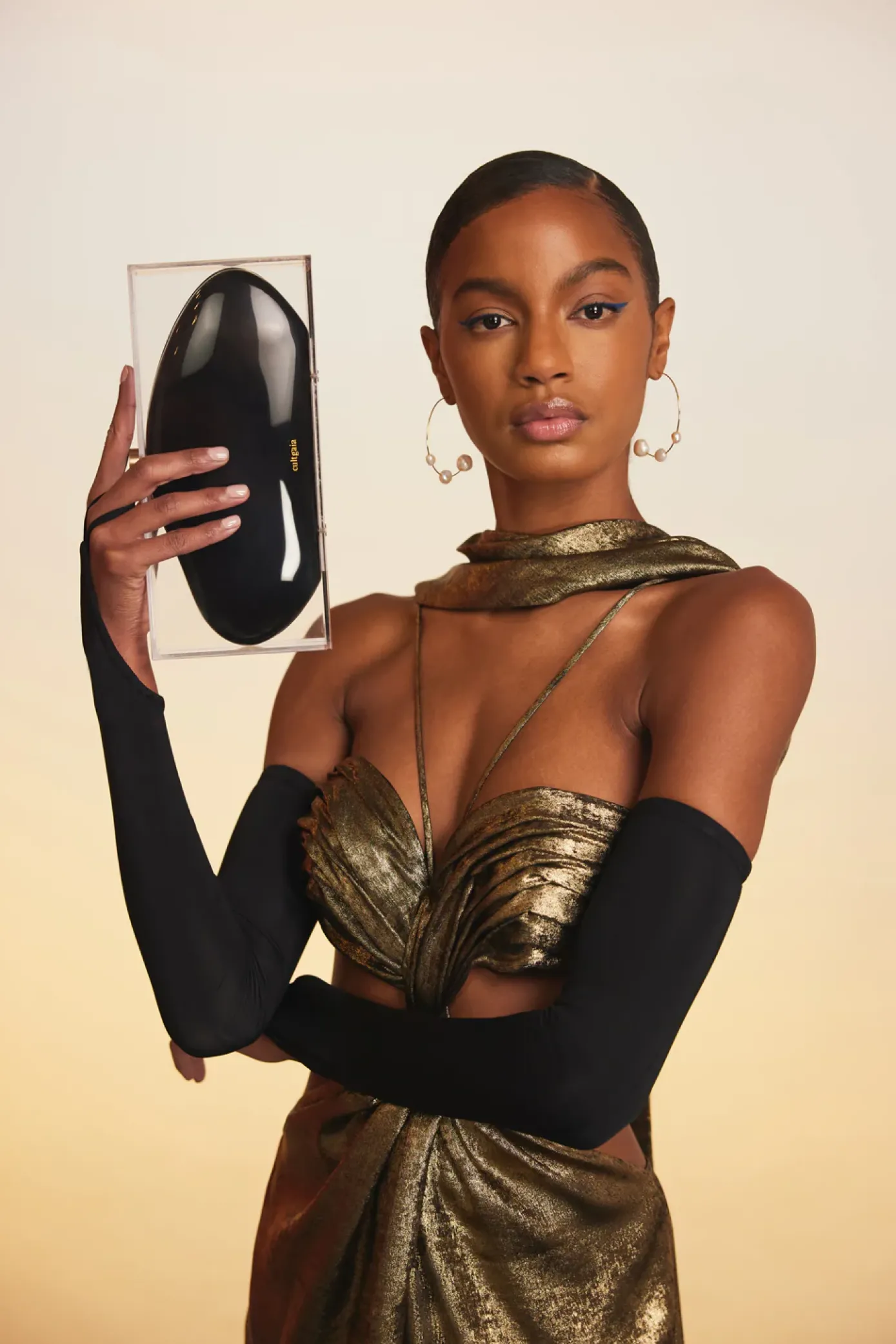 Cult Gaia Clutches>ANNIKA CLUTCH - Black