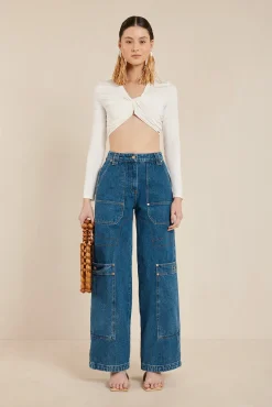 Cult Gaia Tops>AVANI TOP - Off White
