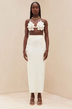 Cult Gaia Bikinis>BELLONA BIKINI TOP - Off White