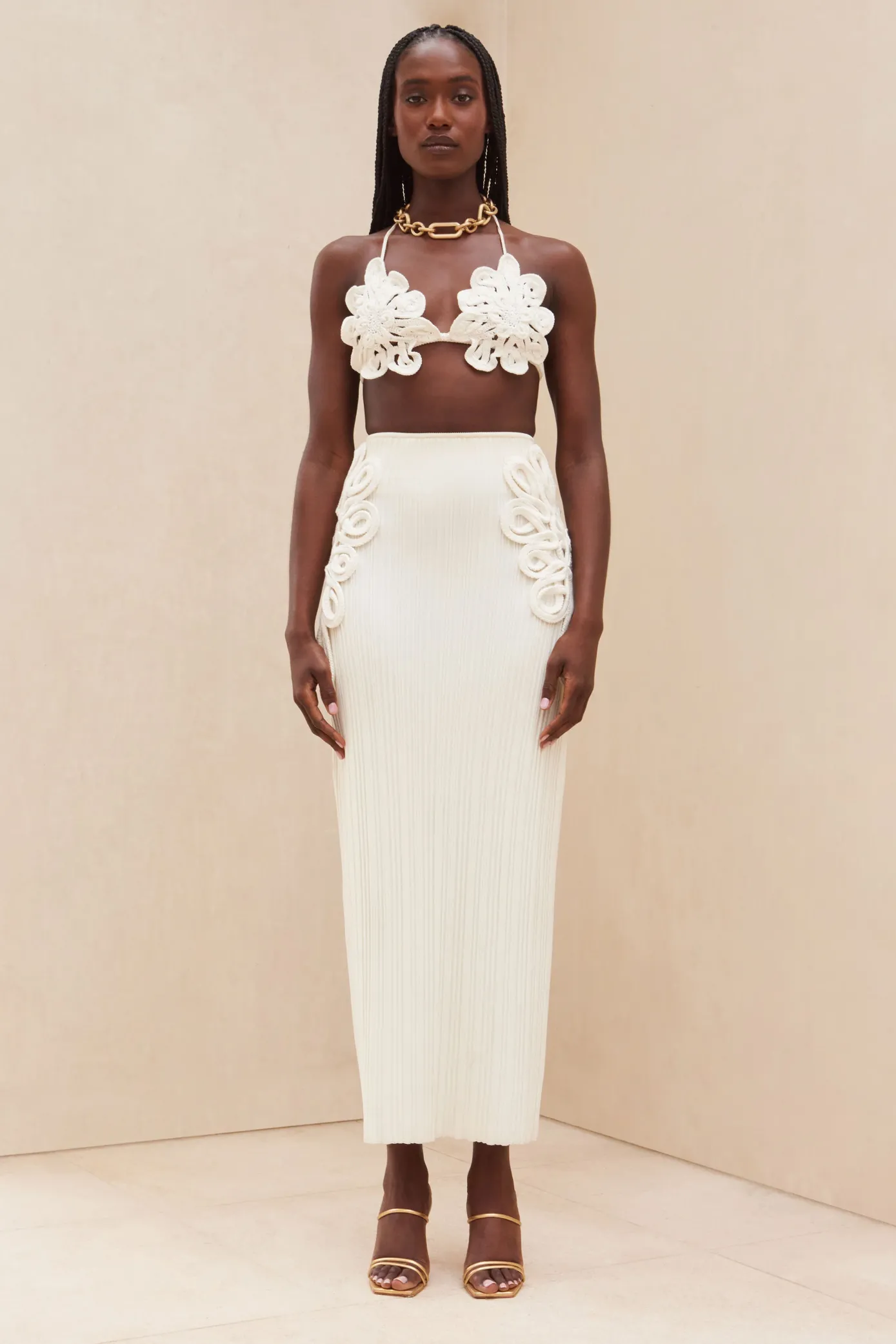 Cult Gaia Bikinis>BELLONA BIKINI TOP - Off White