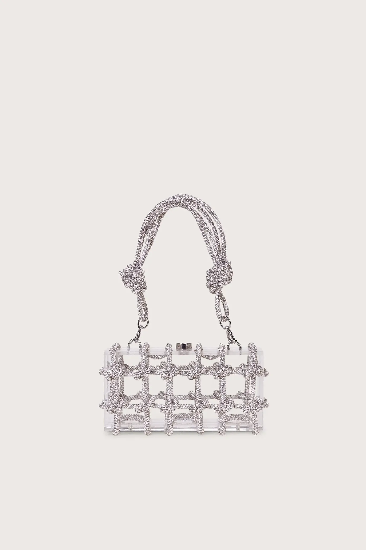Cult Gaia Shoulder Bags|Mini Bags>BESS RHINESTONE SHOULDER BAG - Clear