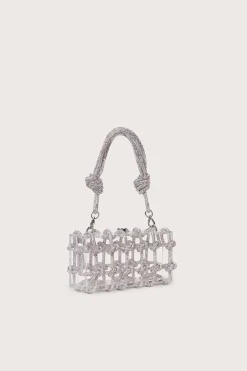Cult Gaia Shoulder Bags|Mini Bags>BESS RHINESTONE SHOULDER BAG - Clear