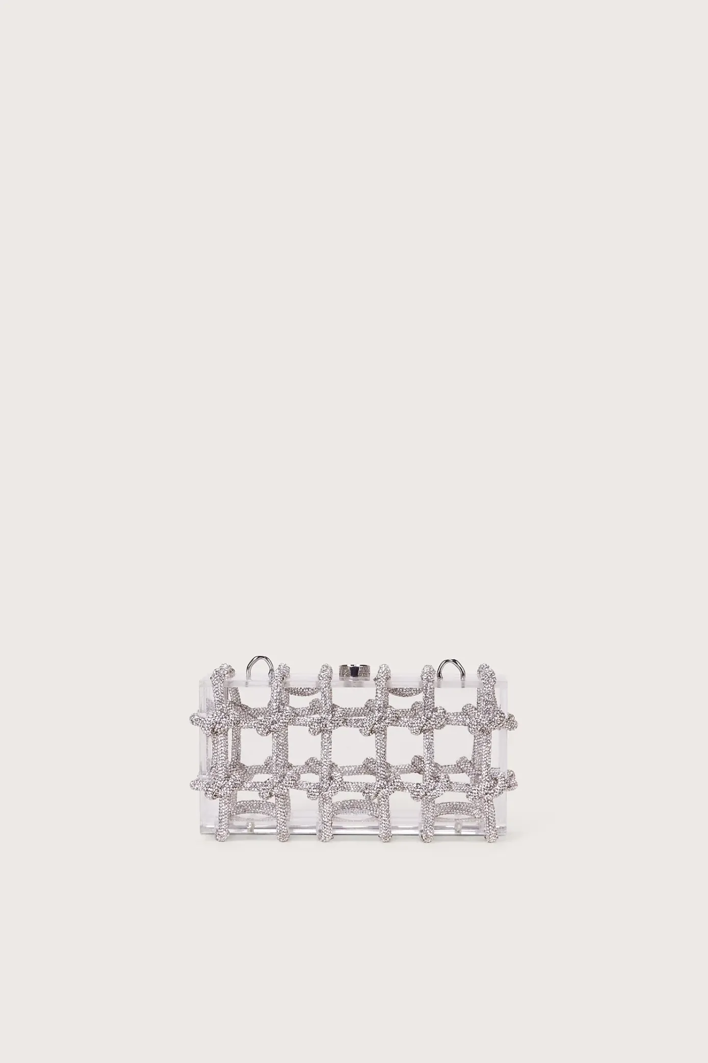 Cult Gaia Shoulder Bags|Mini Bags>BESS RHINESTONE SHOULDER BAG - Clear