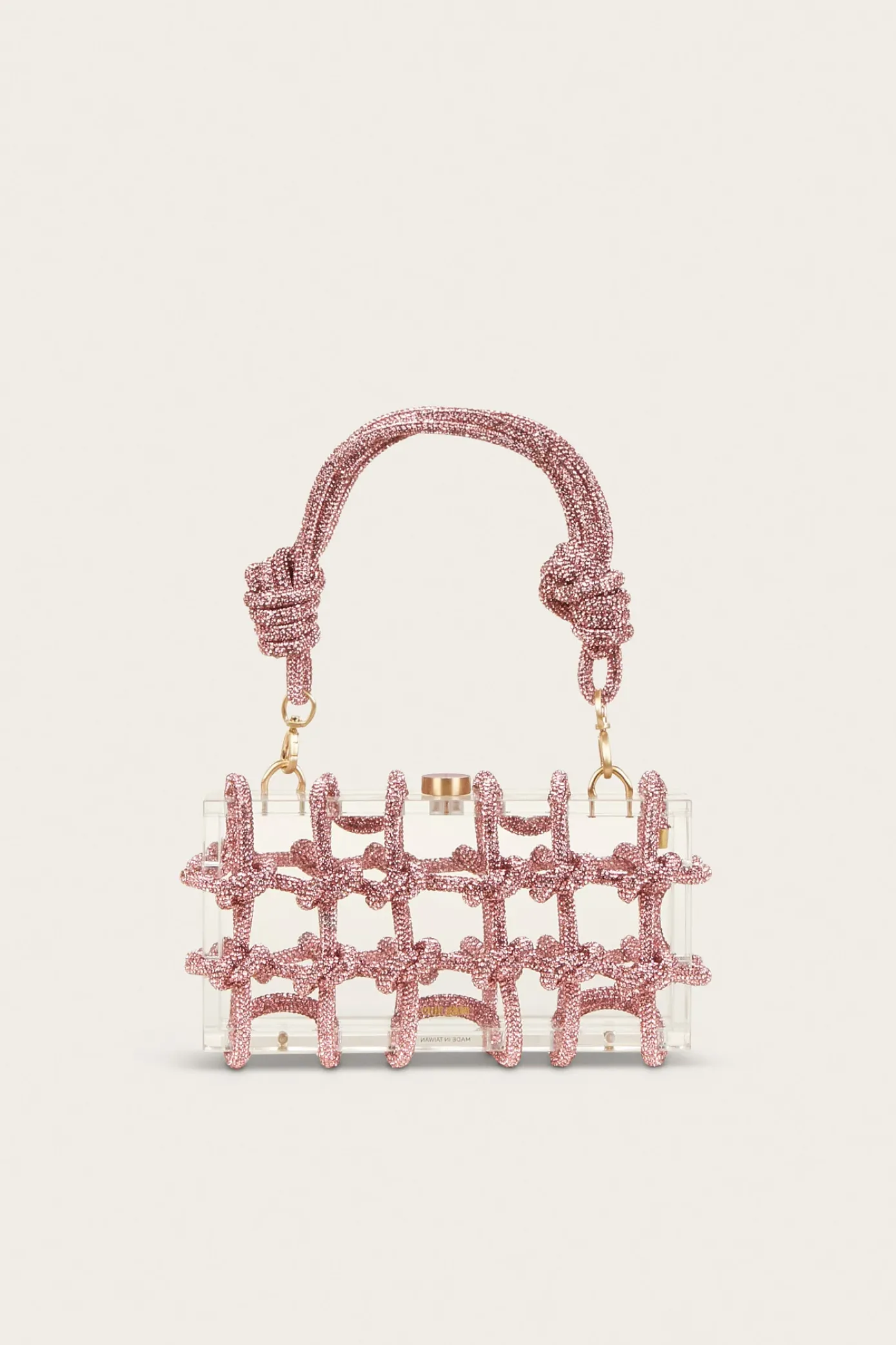 Cult Gaia Shoulder Bags|Mini Bags>BESS RHINESTONE SHOULDER BAG - Shell Pink