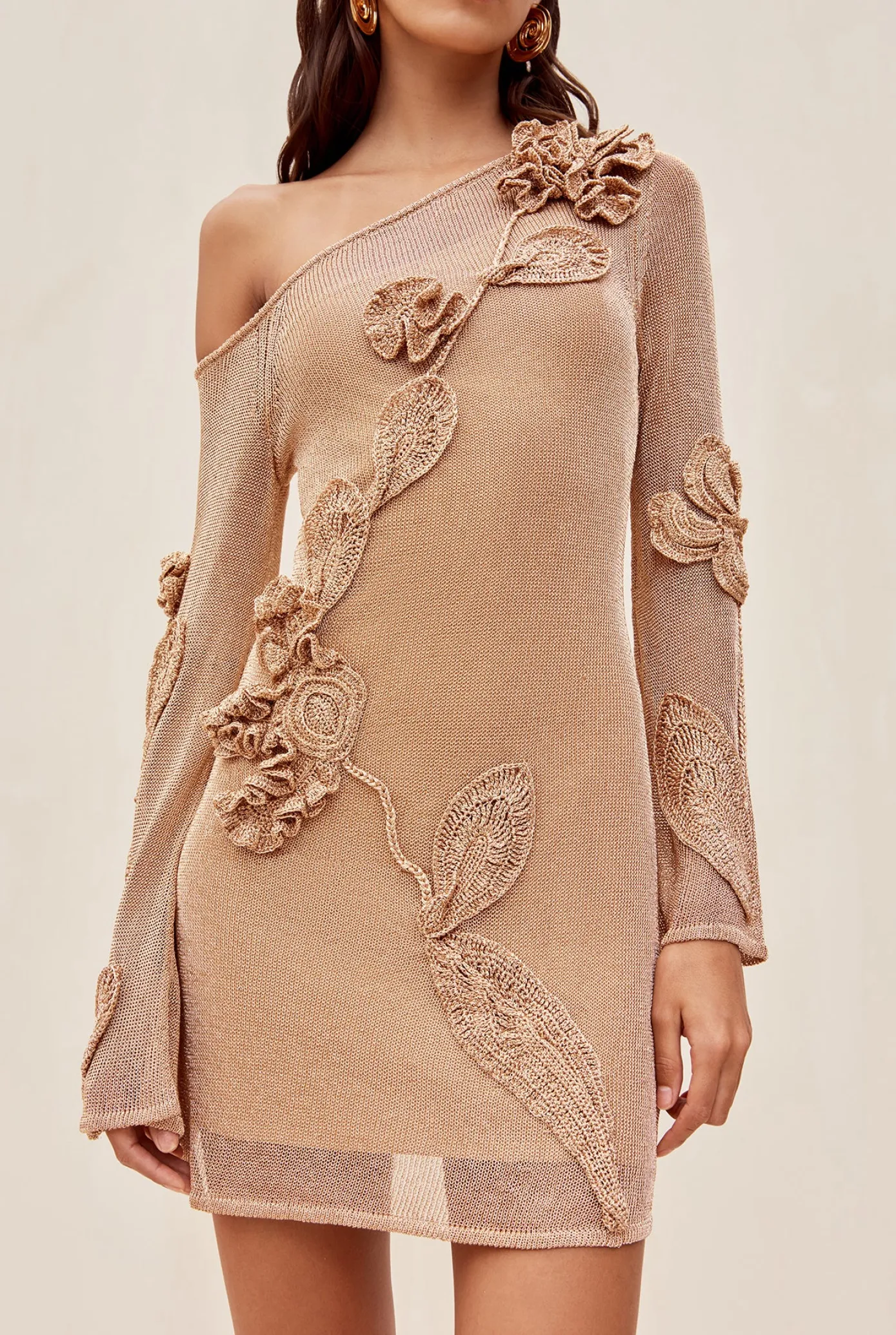 Cult Gaia Knits|Dresses>BOWIE DRESS - Champagne