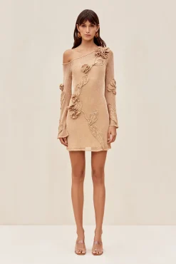 Cult Gaia Knits|Dresses>BOWIE DRESS - Champagne