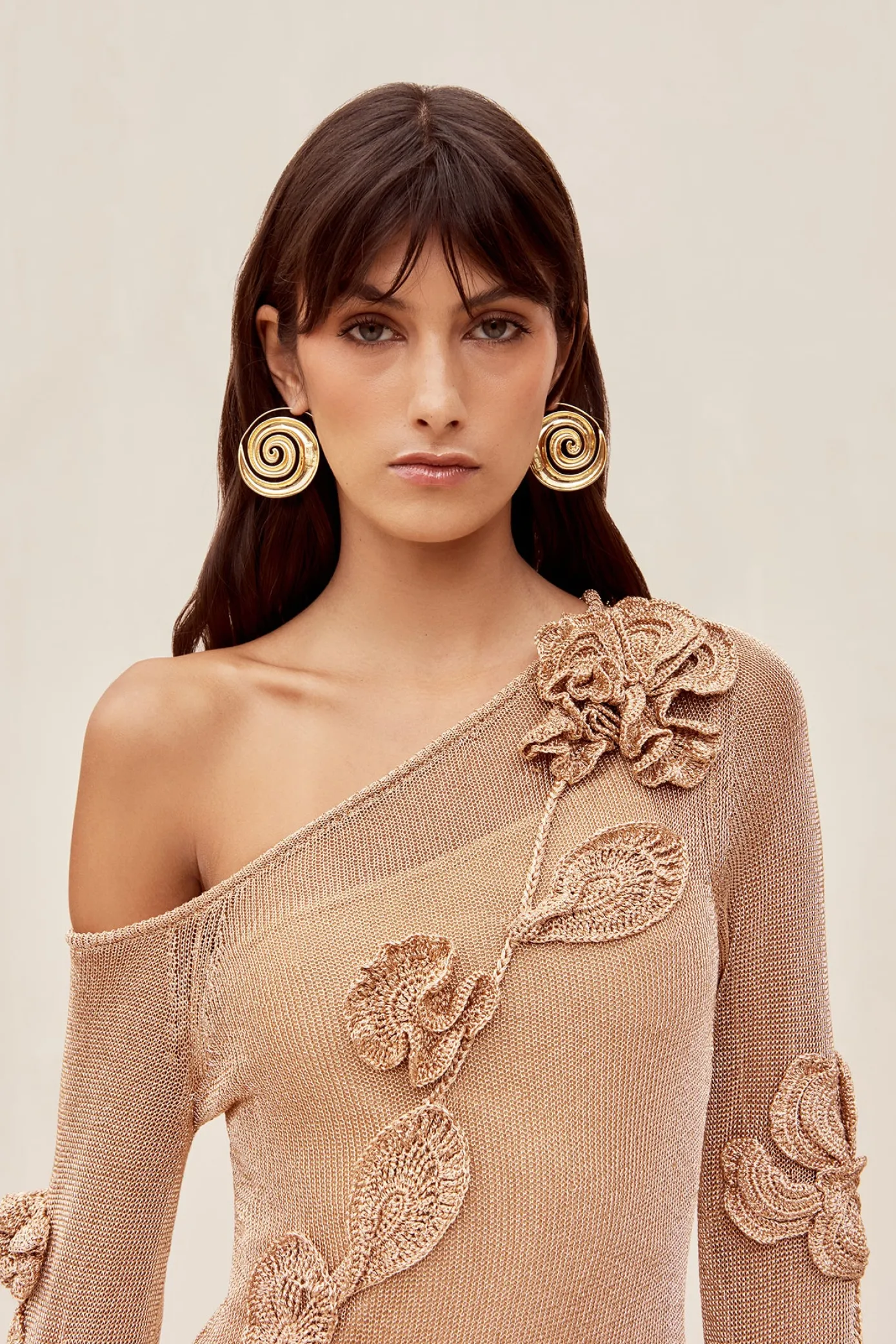 Cult Gaia Knits|Dresses>BOWIE DRESS - Champagne