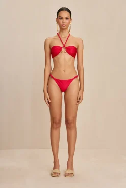Cult Gaia Bikinis>BRENNER BIKINI BOTTOM - Lollipop