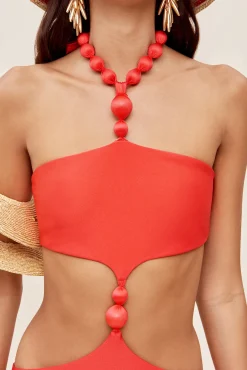 Cult Gaia One Pieces>CAITRIONA ONE PIECE - Lollipop
