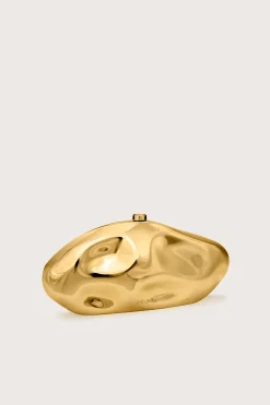 Cult Gaia Clutches>CALDERA CLUTCH - Shiny Gold