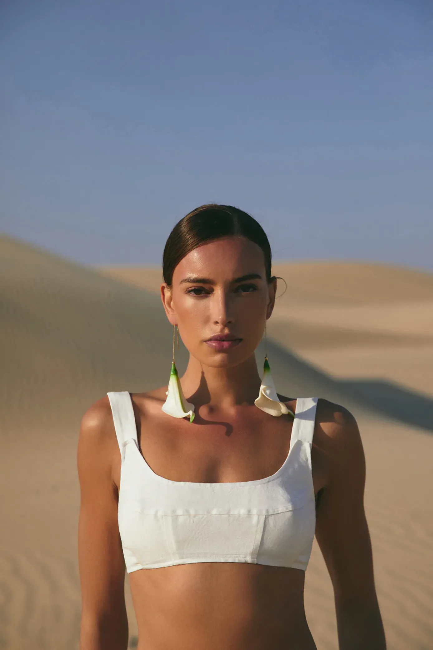 Cult Gaia Earrings>CALLA EARRING - White