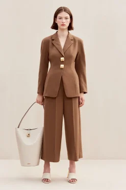 Cult Gaia Sets|Bottoms>CARO PANT - Affogato