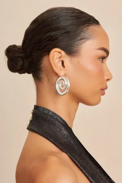 Cult Gaia Earrings|Jewelry>CASSIA EARRING - Antique Silver