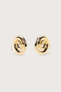 Cult Gaia Earrings|Jewelry>CASSIA EARRING - Shiny Brass