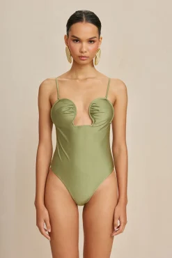 Cult Gaia One Pieces>CELIA ONE PIECE - Tea