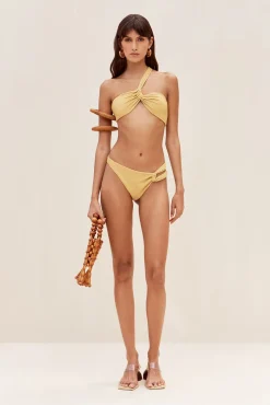 Cult Gaia Bikinis>CHARMAINE BIKINI BOTTOM - Champagne