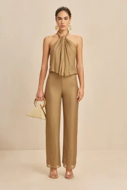 Cult Gaia Tops>CUMA TOP - Gold