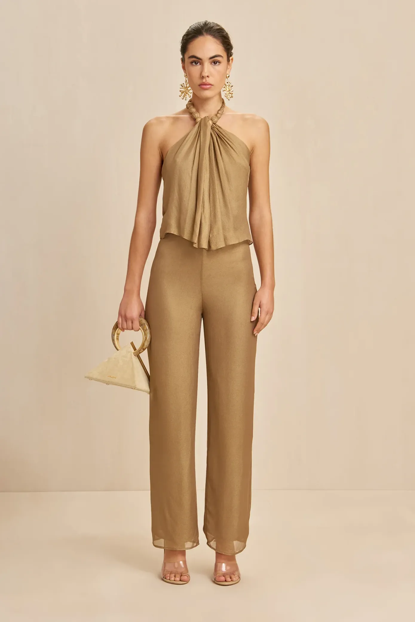 Cult Gaia Tops>CUMA TOP - Gold