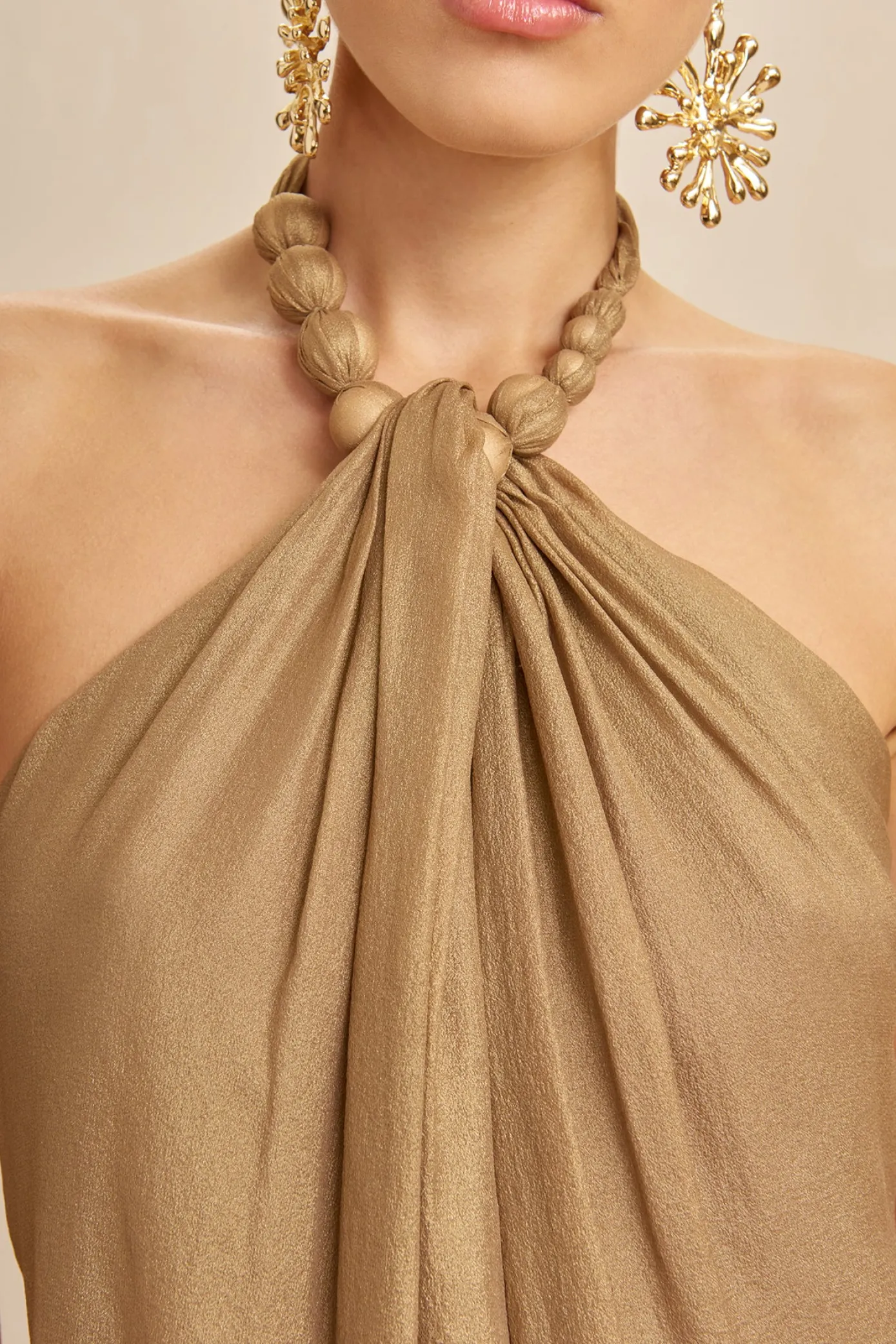 Cult Gaia Tops>CUMA TOP - Gold