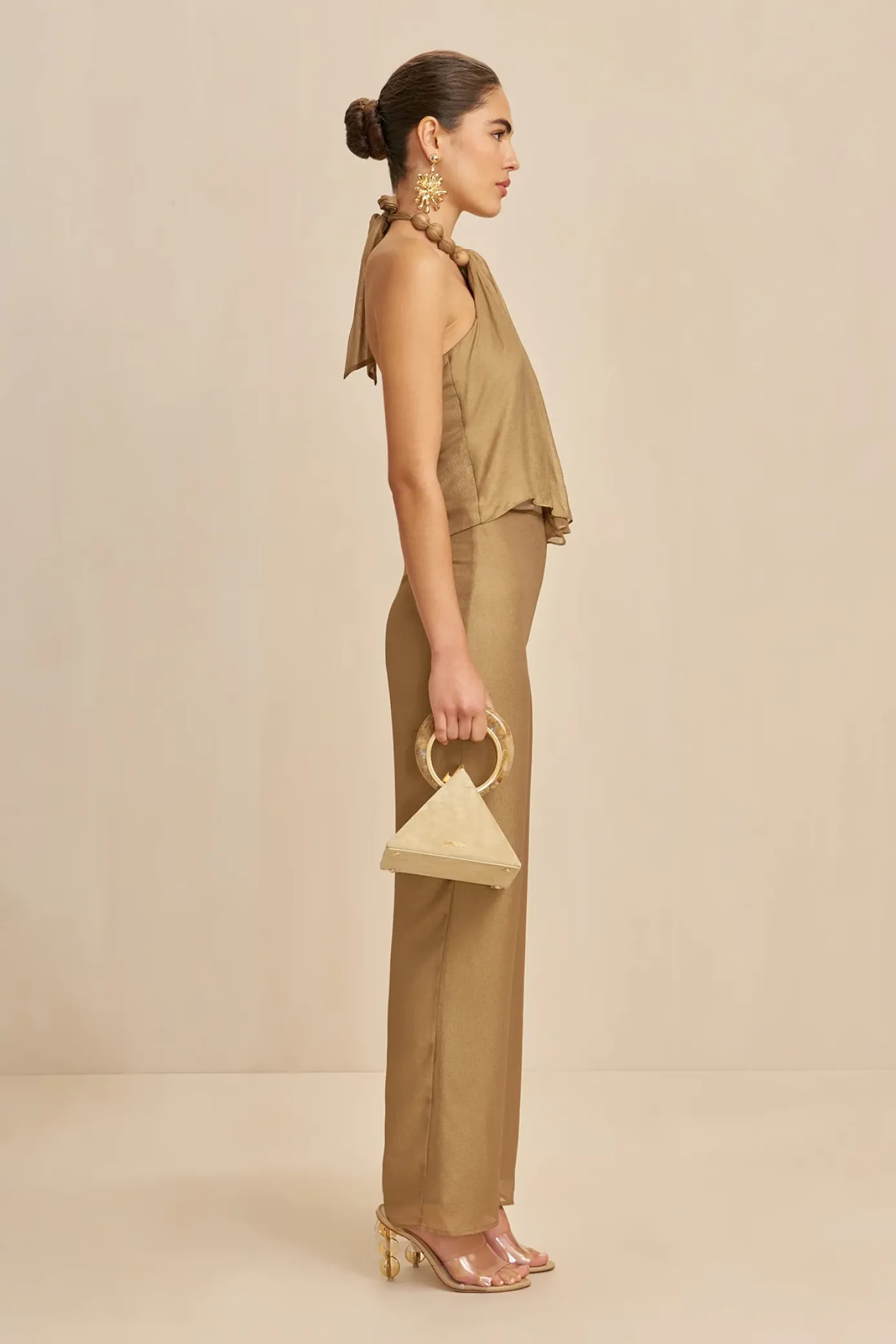 Cult Gaia Tops>CUMA TOP - Gold