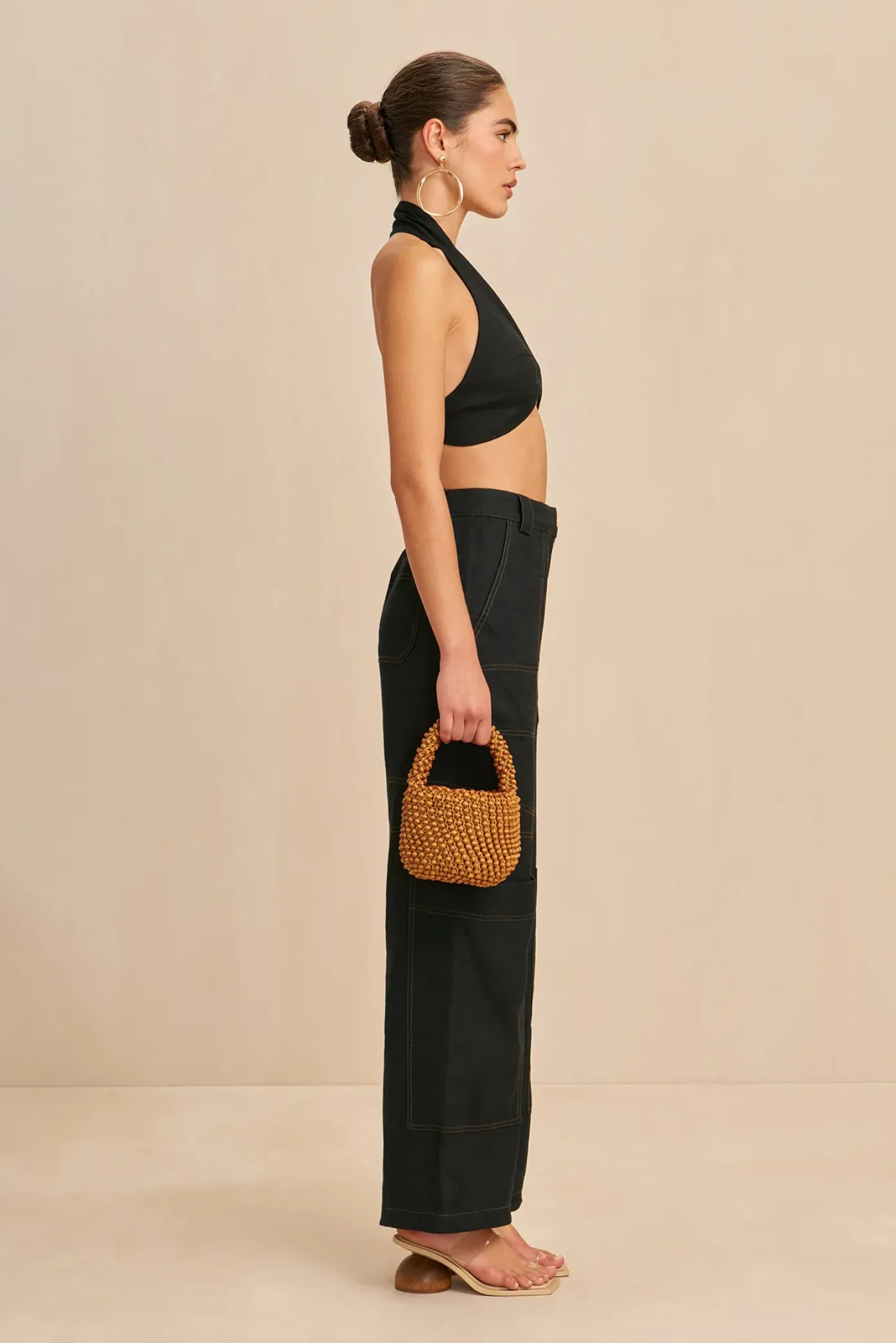 Cult Gaia Sets|Tops>DIEM TOP - Black
