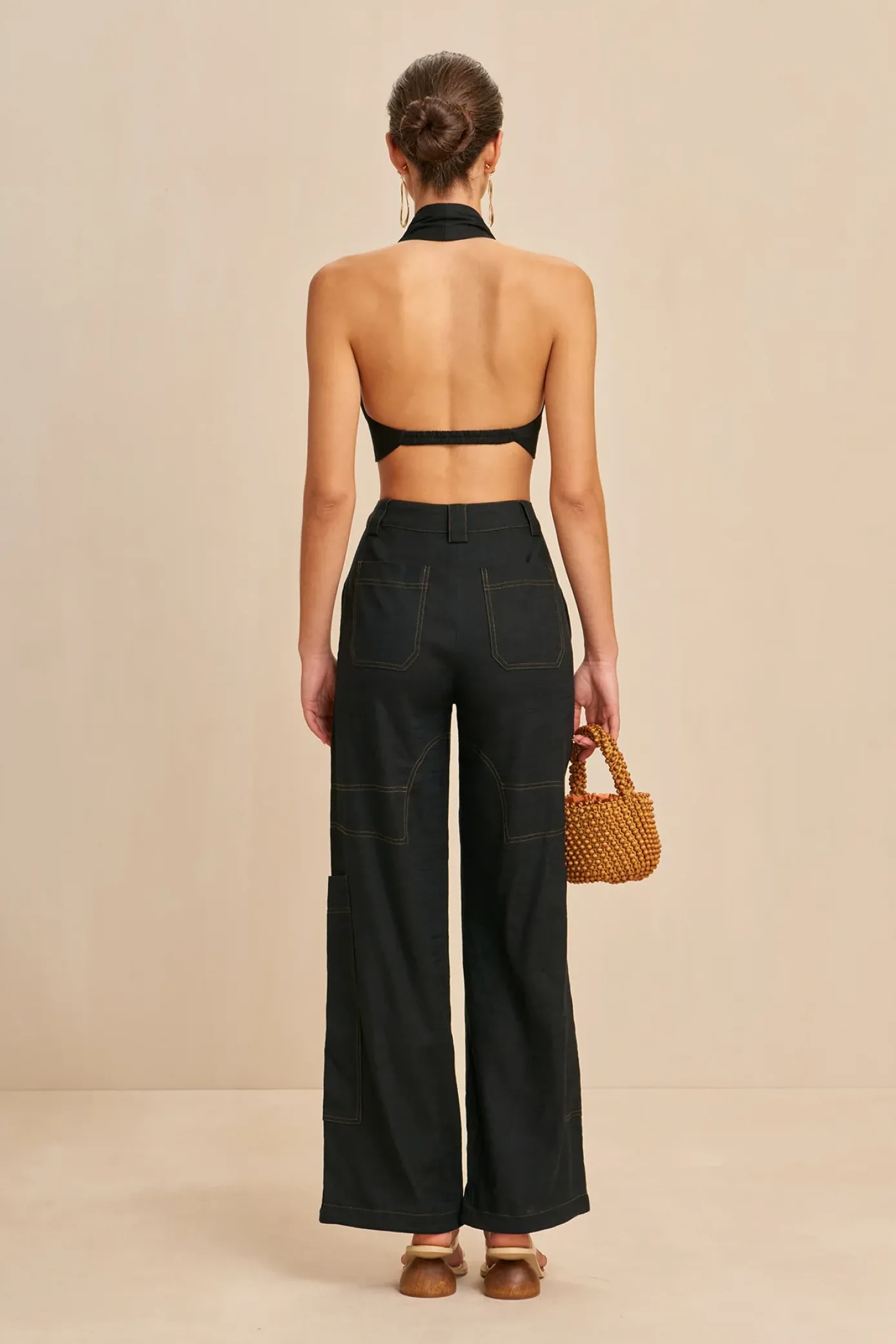 Cult Gaia Sets|Tops>DIEM TOP - Black