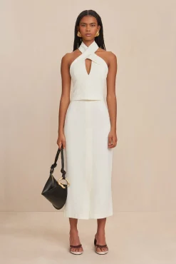 Cult Gaia Bottoms>DOV SKIRT - Off White