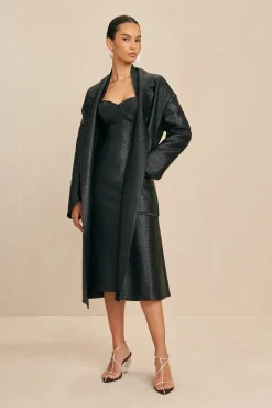 Cult Gaia Outerwear>DREA COAT - Black