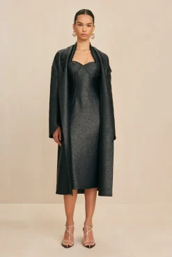 Cult Gaia Outerwear>DREA COAT - Black