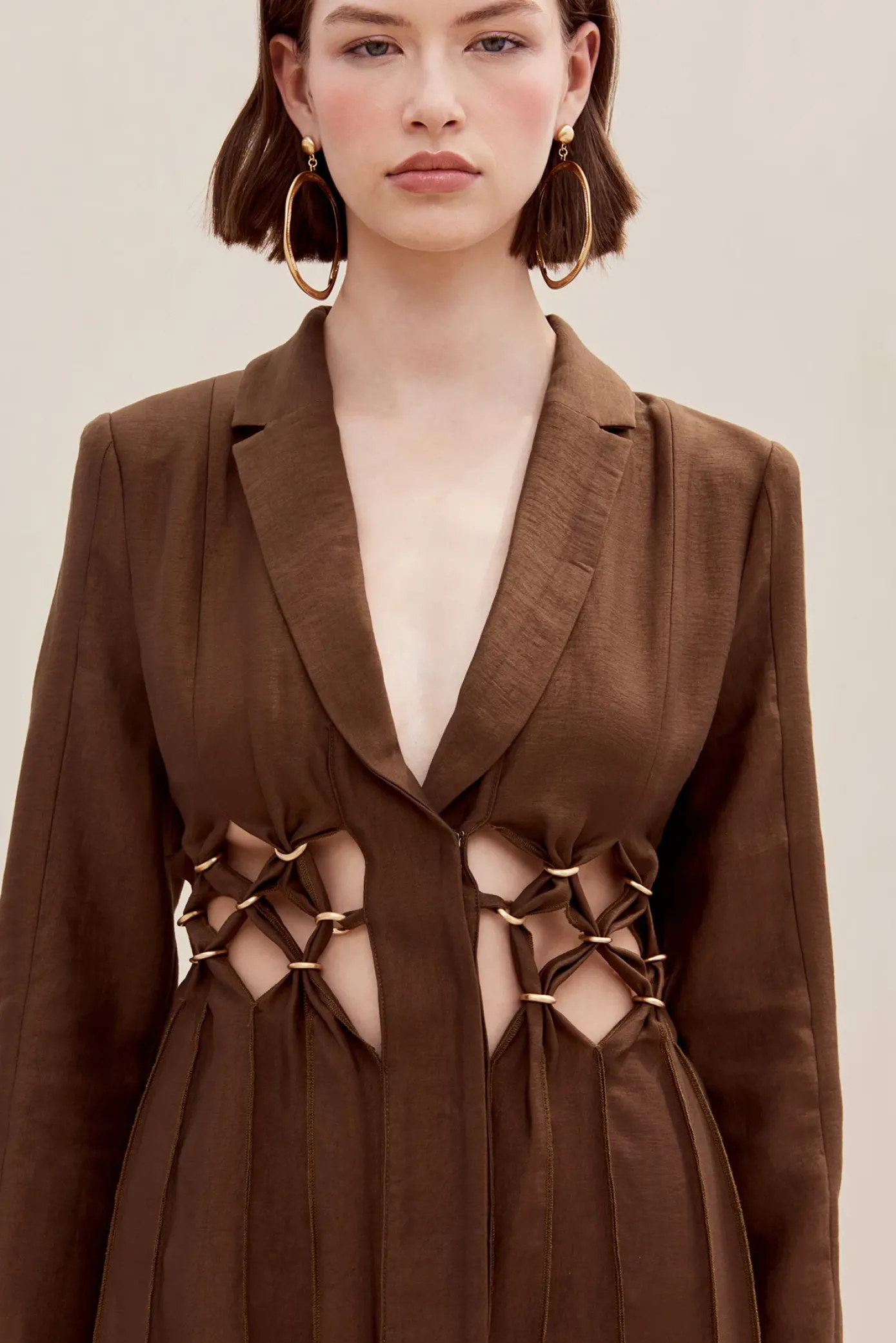 Cult Gaia Dresses>ELANA DRESS - Affogato