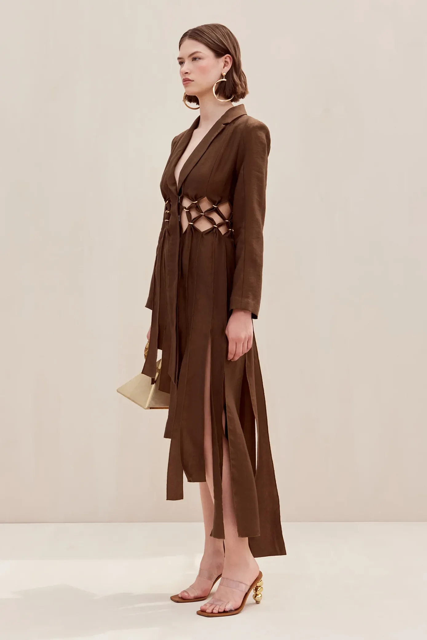 Cult Gaia Dresses>ELANA DRESS - Affogato