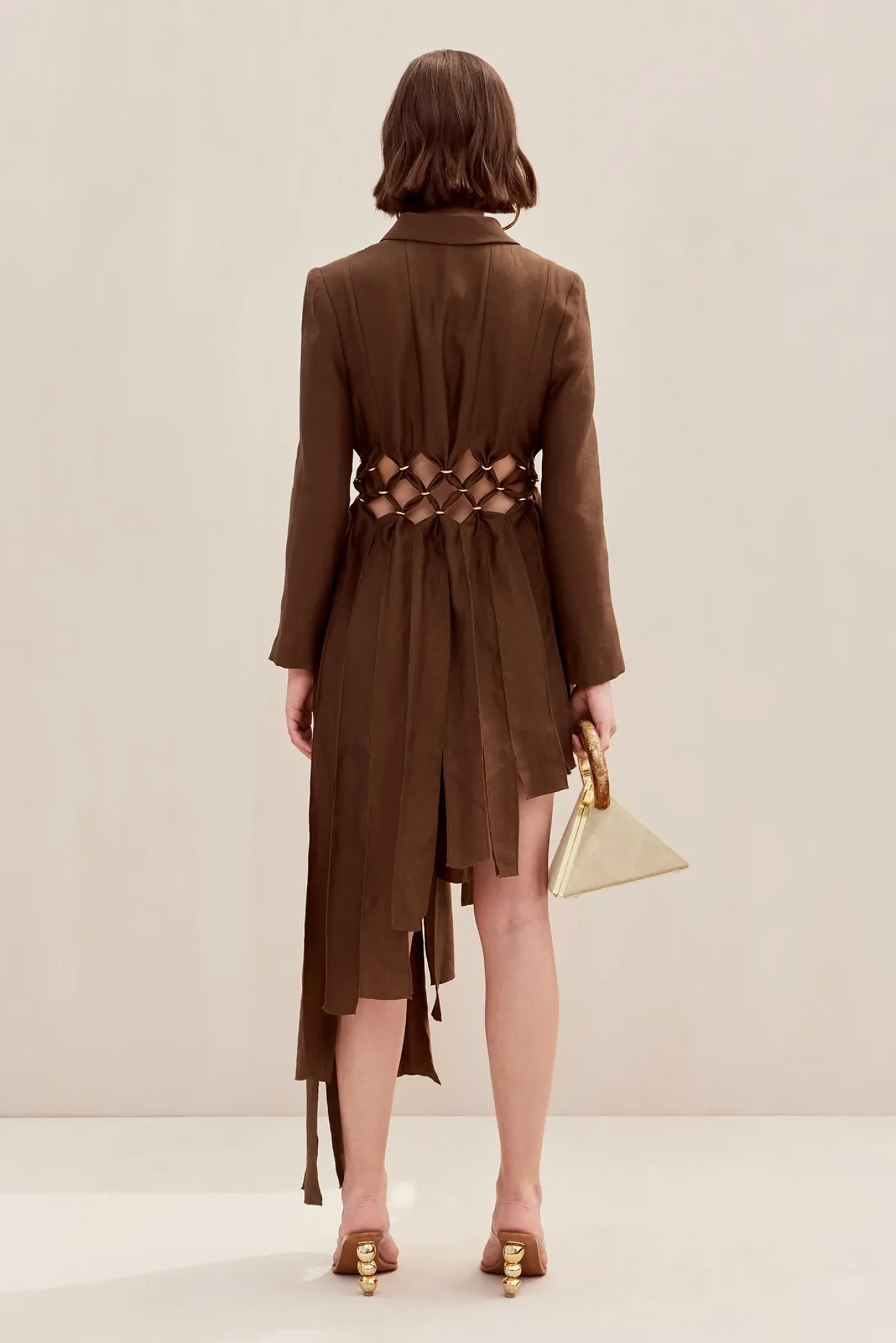 Cult Gaia Dresses>ELANA DRESS - Affogato