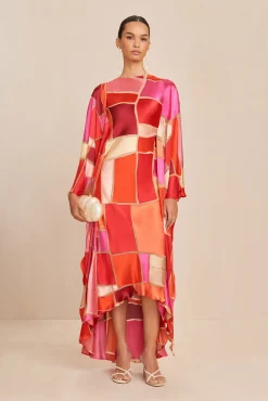 Cult Gaia Gowns|Dresses>ELIKA GOWN - LOLLIPOP MOSAIC Lollipop Multi