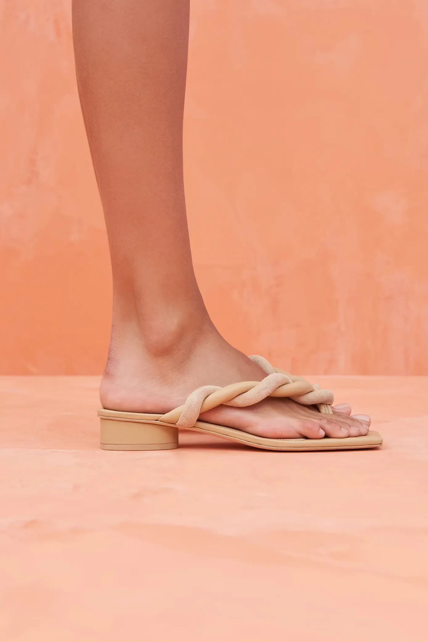 Cult Gaia Flats|Sandals>ELM SANDAL - SAND